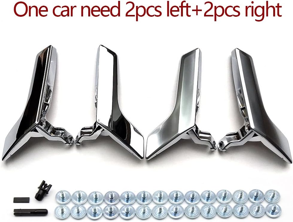 Binnendeur Handvat Auto-accessoires Voor Mercedes-Benz W204 C Klasse C180 C200 C300 GLK 2008-2015 Auto-interieur Deurklink Auto Styling Auto-interieur Deurklink (Color : Polished 1pair)