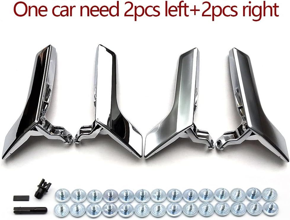 Binnendeur Handvat Auto-accessoires Voor Mercedes-Benz W204 C Klasse C180 C200 C300 GLK 2008-2015 Auto-interieur Deurklink Auto Styling Auto-interieur Deurklink (Color : Polished 1pair)