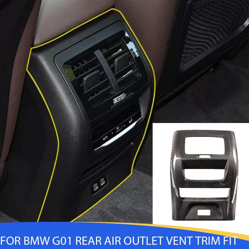 YDSSTORE ABS Carbon Fiber Rear Air Outlet Vent Trim for BMW X3 G01 & X4 G02 (2020-2022) – Stylish. Durable. and Easy to Install-autoydsstore