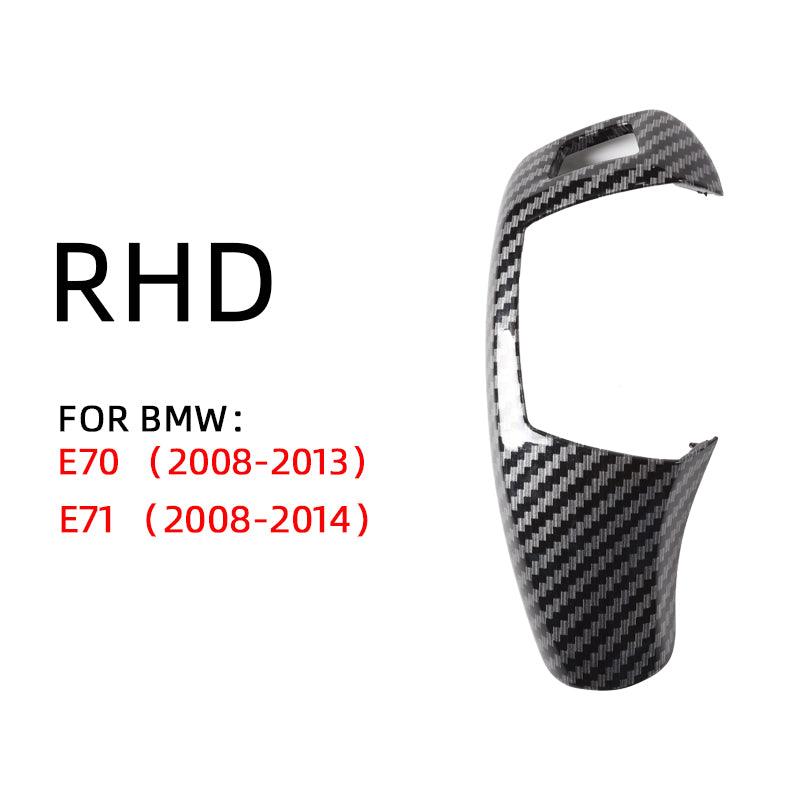 [Replacement] Car Gear Lever Shift Knob Cover Black for BMW X5 X6 E70 E71 2008-2013 Gear Lever Shift Knob Cover Trim-autoydsstore
