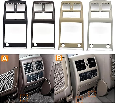 Car Interior Mouldings Compatible With Benz GLS For W166 W292 2016 2017 2018 2019 Car Dash A/C Outlet Air Vent Panel Rear Grille Console Vent Grille 16668070038Q96|YDSSTORE
