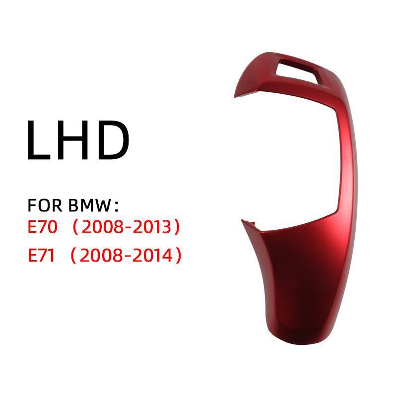 [Replacement] Car Gear Lever Shift Knob Cover Black for BMW X5 X6 E70 E71 2008-2013 Gear Lever Shift Knob Cover Trim-autoydsstore