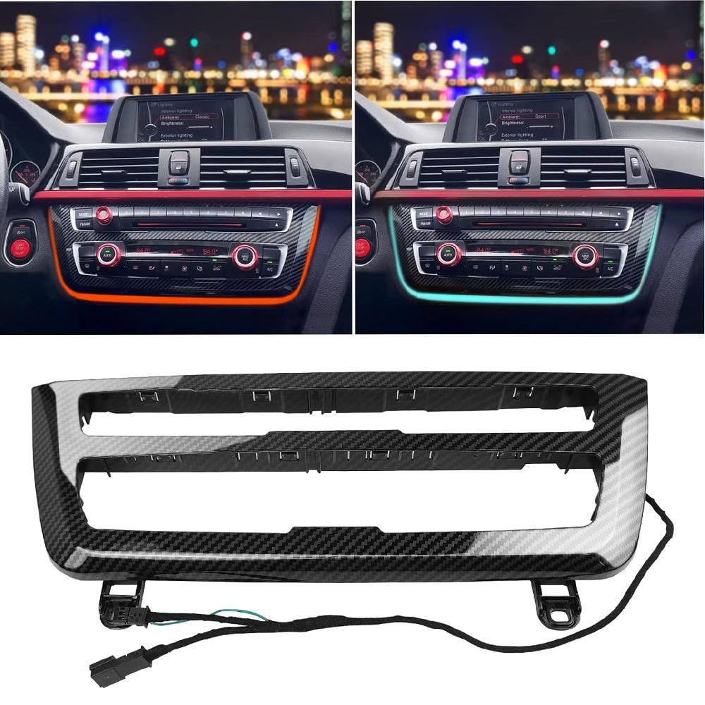 Compatible with BMW LED Console Panel Ambient Light for 3 Series F30 F31. 4 Series F32 F33. Radio & AC Control Panel Ambient Light Replacement with Dual Color LED Lighting-autoydsstore