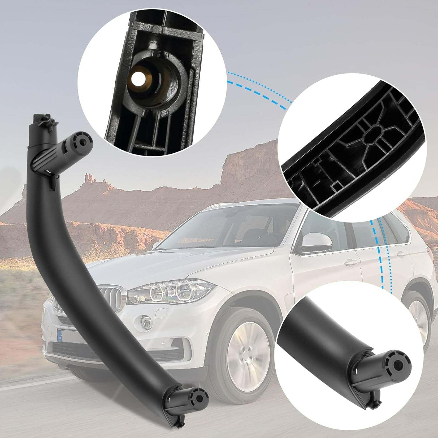 YDSSTORE BMW X5 X6 Door Pull Handle Replacement. Fits BMW X5 2014-2018 F15/F85 and X6 2015-2018 F16/F86. Passenger Side Right Front. Right Rear. and Left Rear Armrest Handle Grab Cover-autoydsstore