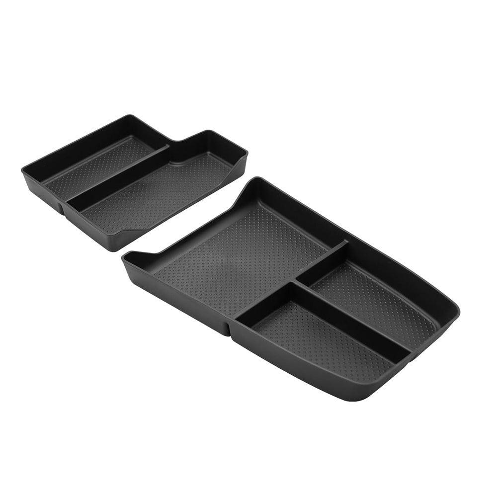 Compatible with BMW X1 U11 2023-2025 Center Console Organizer Tray. 2PCS Lower Console Storage Box. TPE Under Console Organizer for BMW X1 Accessories-autoydsstore