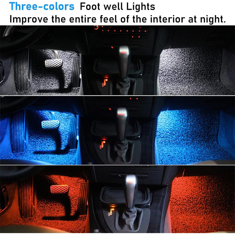 Compatible with BMW LED Footwell Ambient Light for 1 Series F20. 2 Series F22. 3 Series F30. 4 Series F32. 5 Series F10. 7 Series F01. X3 F25. X4 F26 | Under Dash LED Atmosphere Lighting for Interior-autoydsstore