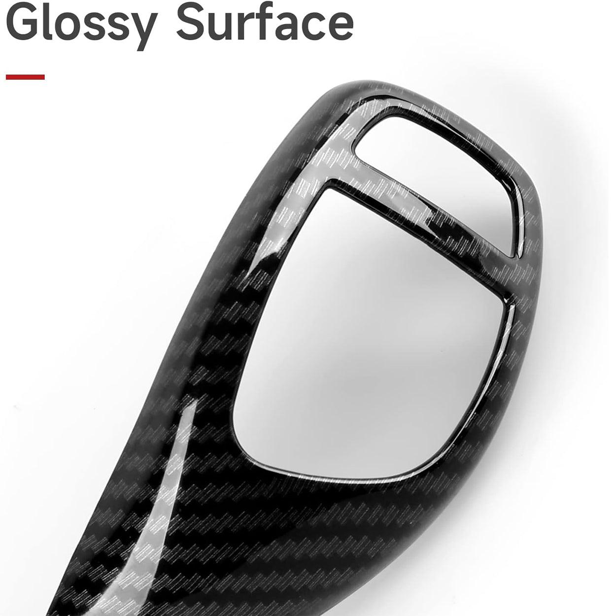 YDSSTORE Car Sticker Decals Gear Shift Knob Cover Carbon Color ABS Trim fits for BMW F20 F21 F22 F30 F31 F32 F33 F34 F35 F36 F07 F10 F12 F15 F16 F25 F26 Accessories (Style B)-autoydsstore