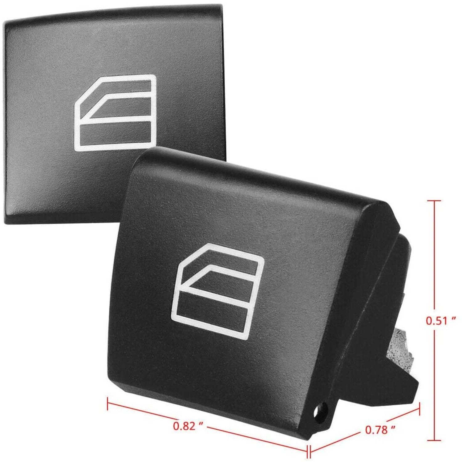 For Mercedes Benz Power Window Switch Button Covers 2pcs | YDSSTORE