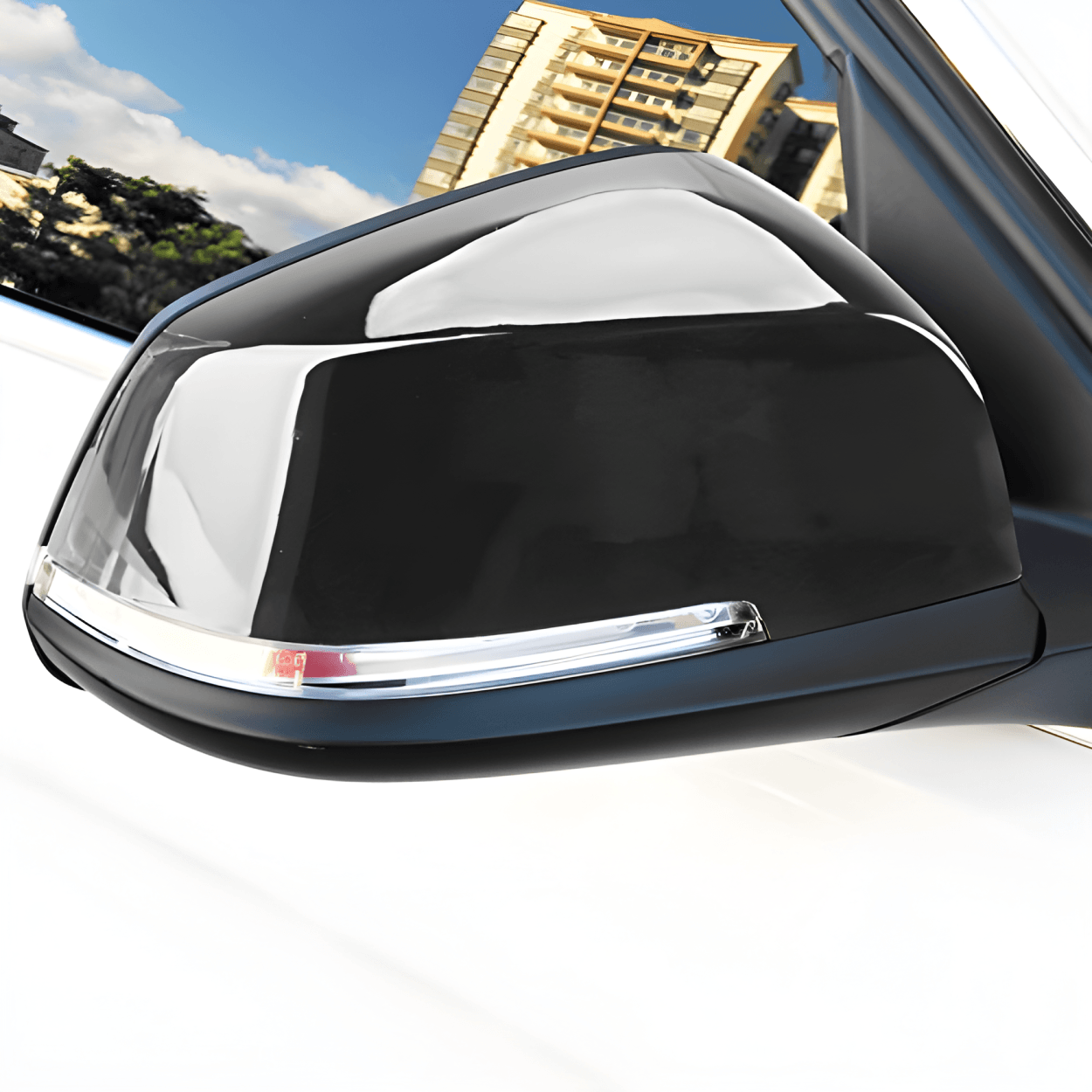 Door Mirror Covers Caps Replacement for BMW F20 F22 F23 F30 F31 F32 F33 F36 F87 M2 X1 E84 - Piano Black Rearview Side Mirror Trim-autoydsstore