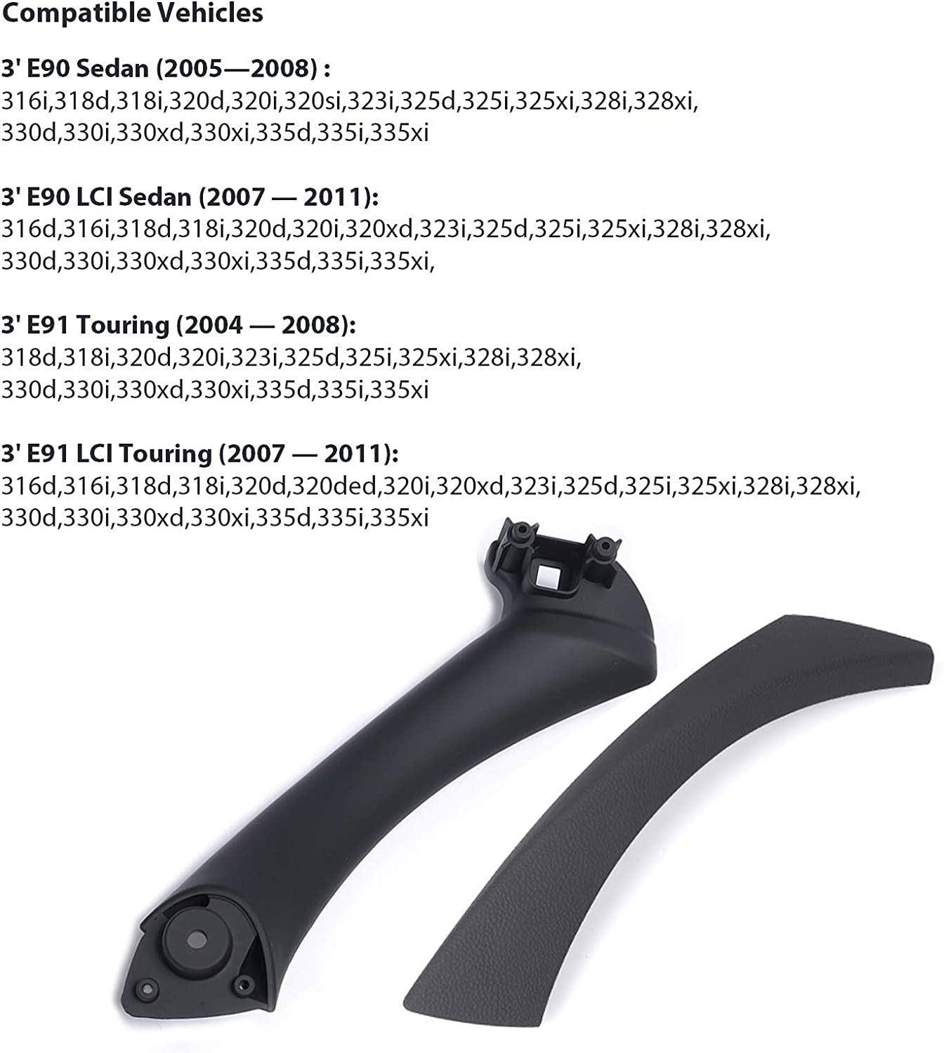 Upgraded For BMW 3 Series E90/E91/E92/E93 Car Door Handle+Outer Cover | YDSSTORE