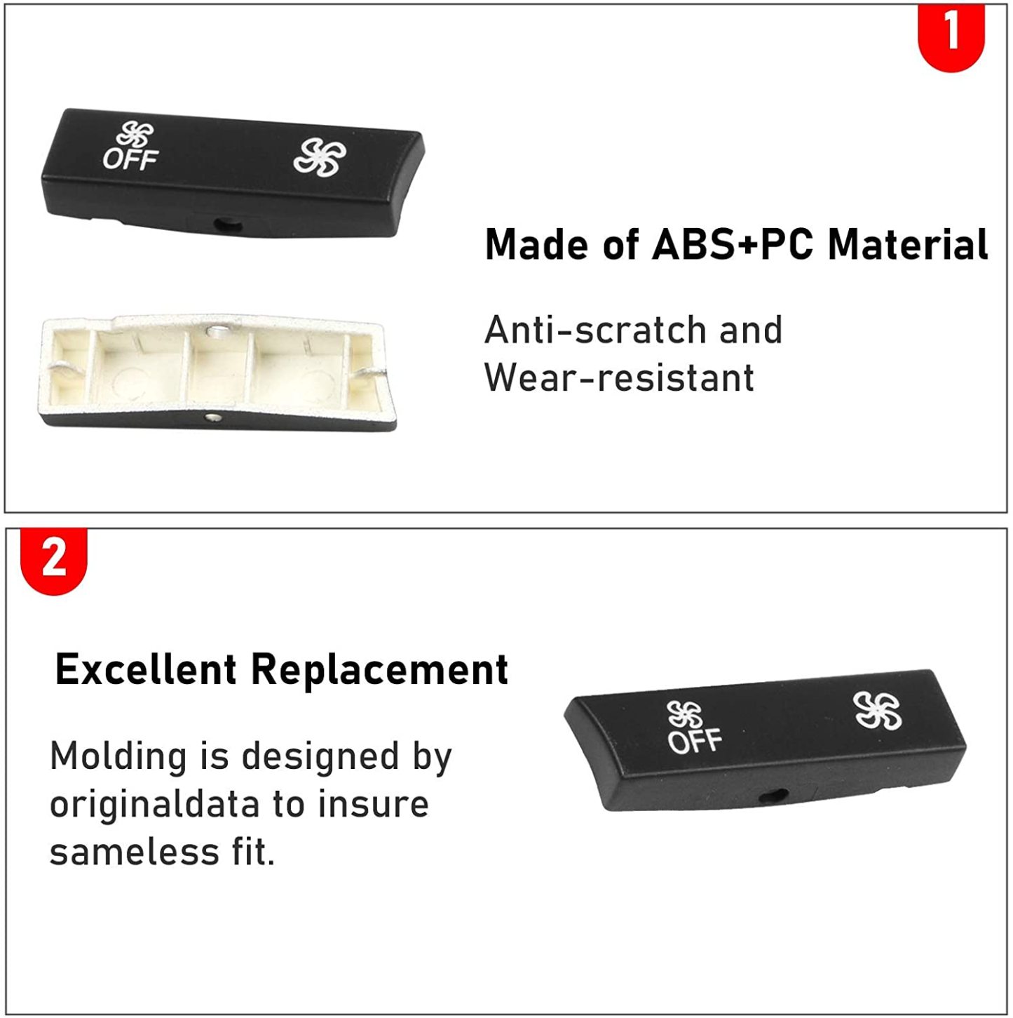 For BMW 5'/6'/7'/X5/X6 Climate Control Button Covers | For 14PCS Pattern | YDSSTORE