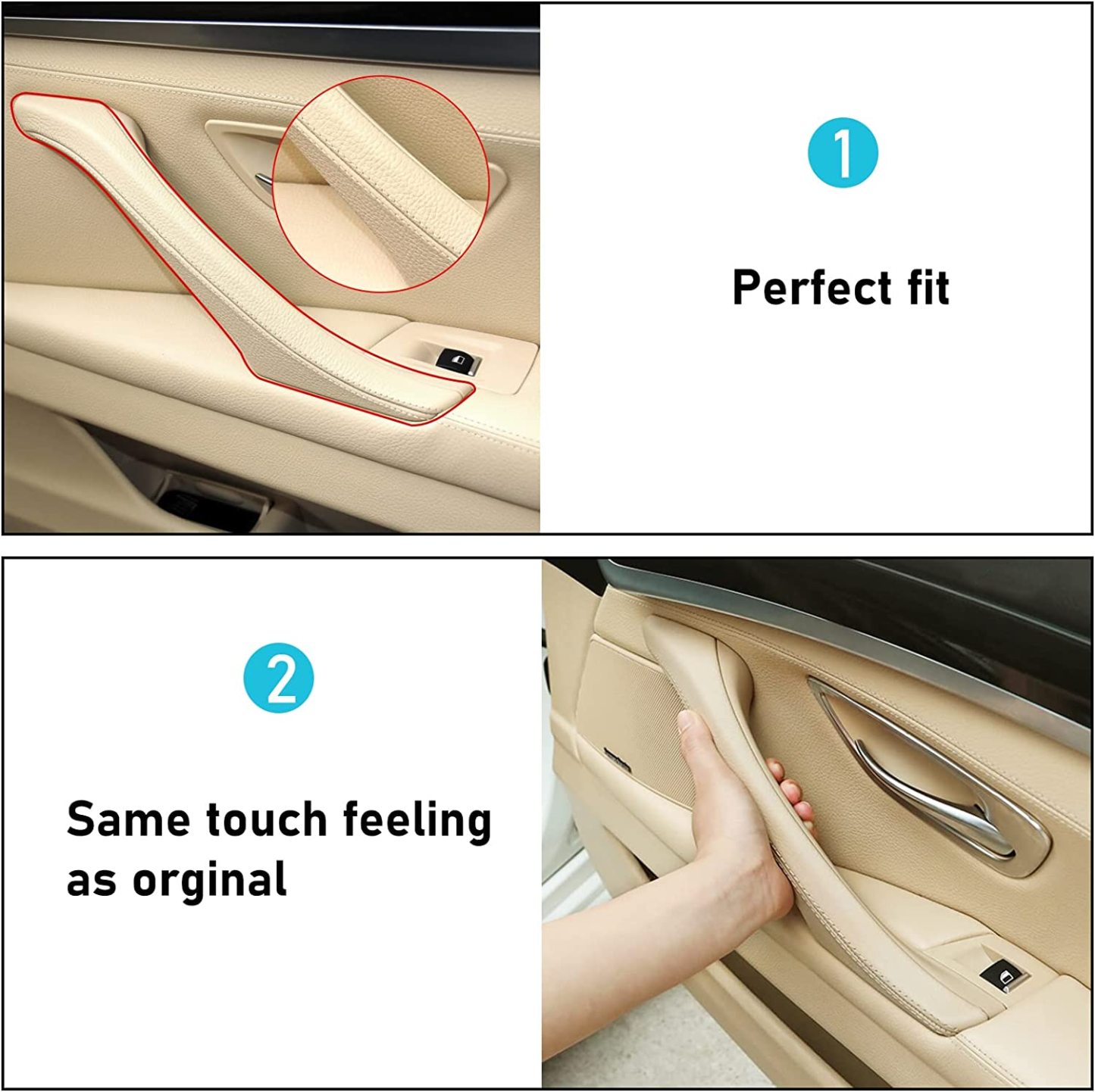 Upgraded For BMW 5 Series Car Door Handle Outer Cover-F10/F11 | Beige-Right | YDSSTORE