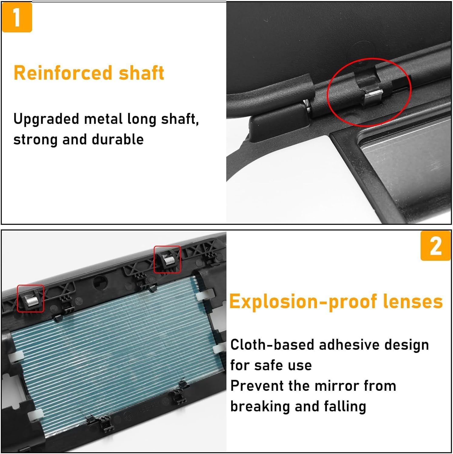 Mini Cooper Sun Visor Vanity Mirror Cover 2015-2022.Front Visor Illuminated Mirror Cover Replacement F55/56/60 for Left/Right.1PCS Sun Visor Makeup Mirror Buckle Cover.Black| YDSSTORE-autoydsstore