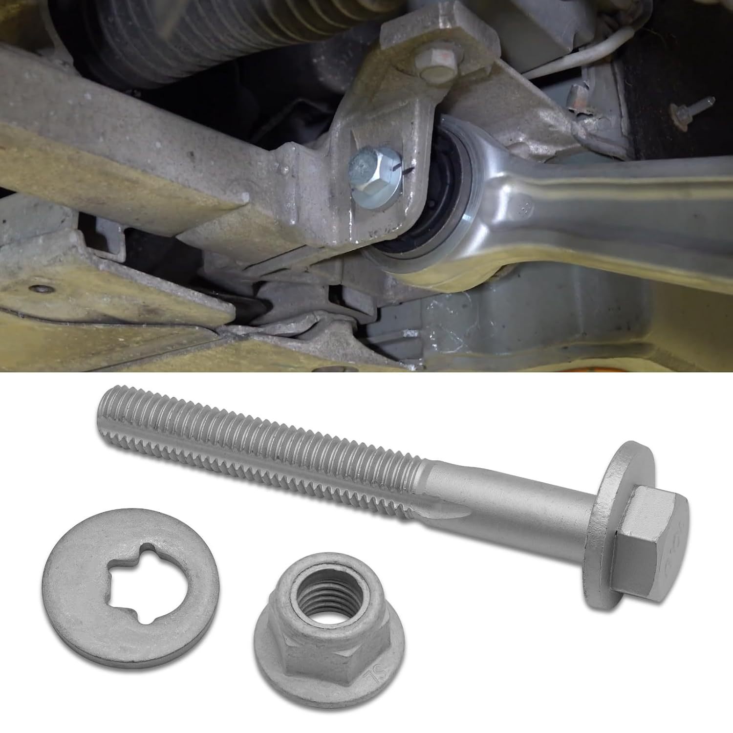 YDSSTORE Compatible with Tesla Model S/X Front Lower Control Arm Bolt Replacement. M14x2.00x114 [10.9] - G720 2007106 Suspension Bolt Cam Bolt Assy for Tesla Model S 2012-2021. Model X 2016-2020-autoydsstore