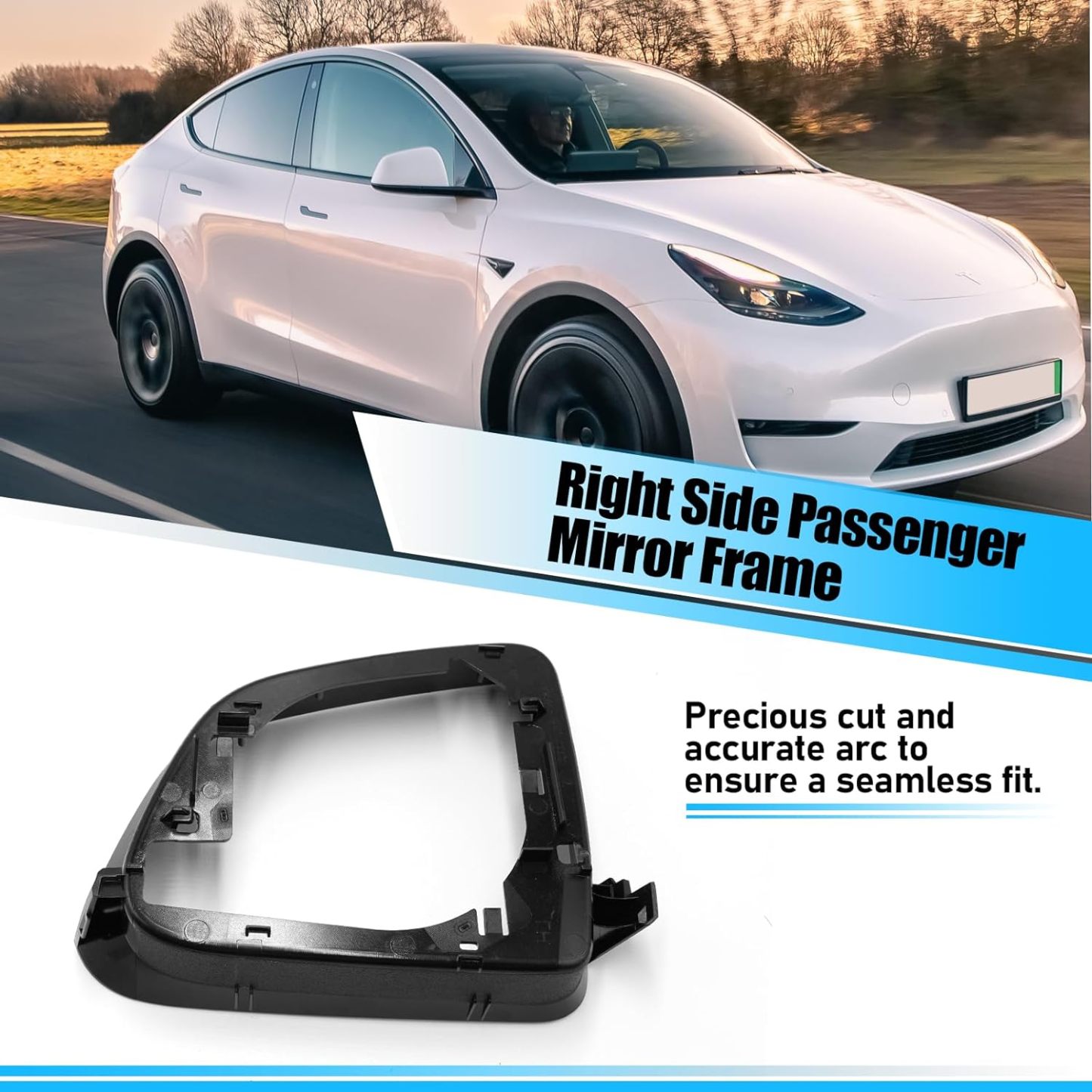 For Tesla Model Y Side Mirror Cover Housing Right Passenger Side | YDSSTORE