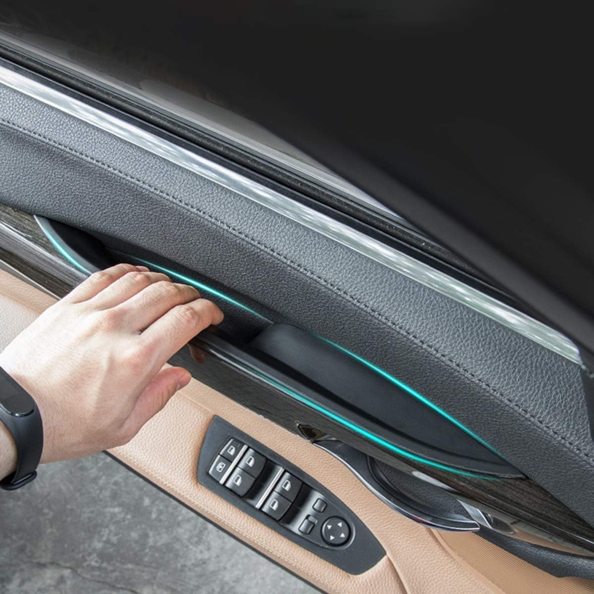 For BMW 7 Series Door Pull Handle Covers 2PCS – Compatible with BMW 7 Series F01/F02 (2008-2014) Left & Right Front Door Handle Trim Cover-autoydsstore