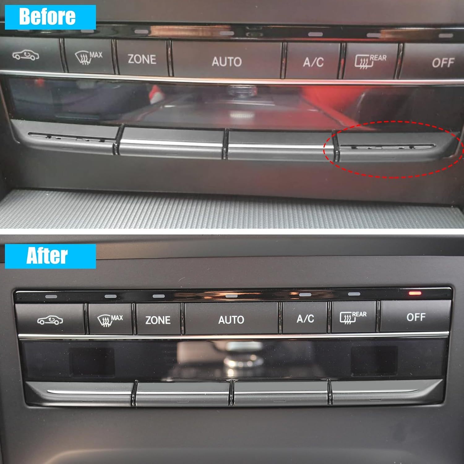 For Mercedes Benz AC Button Trim E Class W212 (Matte) | YDSSTORE