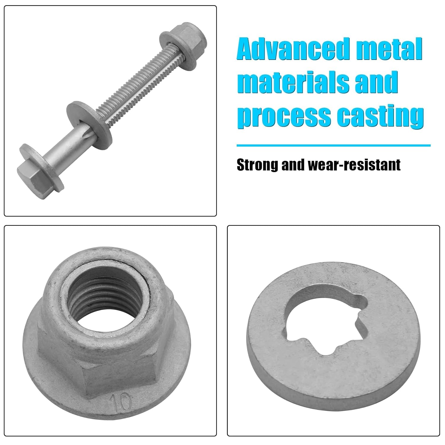 YDSSTORE Compatible with Tesla Model S/X Front Lower Control Arm Bolt Replacement. M14x2.00x114 [10.9] - G720 2007106 Suspension Bolt Cam Bolt Assy for Tesla Model S 2012-2021. Model X 2016-2020-autoydsstore