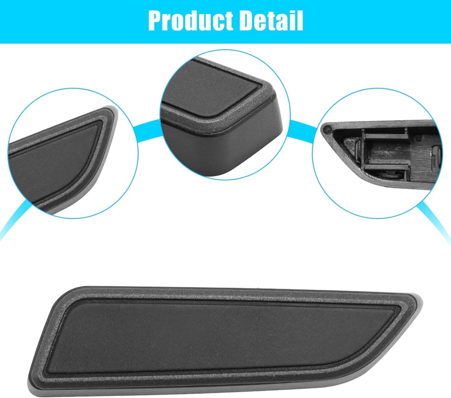 YDSSTORE Compatible with Tesla Model 3/Y Seat Adjustement Button 2021 2022 2023.Driver Side Seat Cushion Forward Button Cover for Model 3 Model Y Seat Adjust Button 1098840-01-D.Power Seat Switch Button-autoydsstore