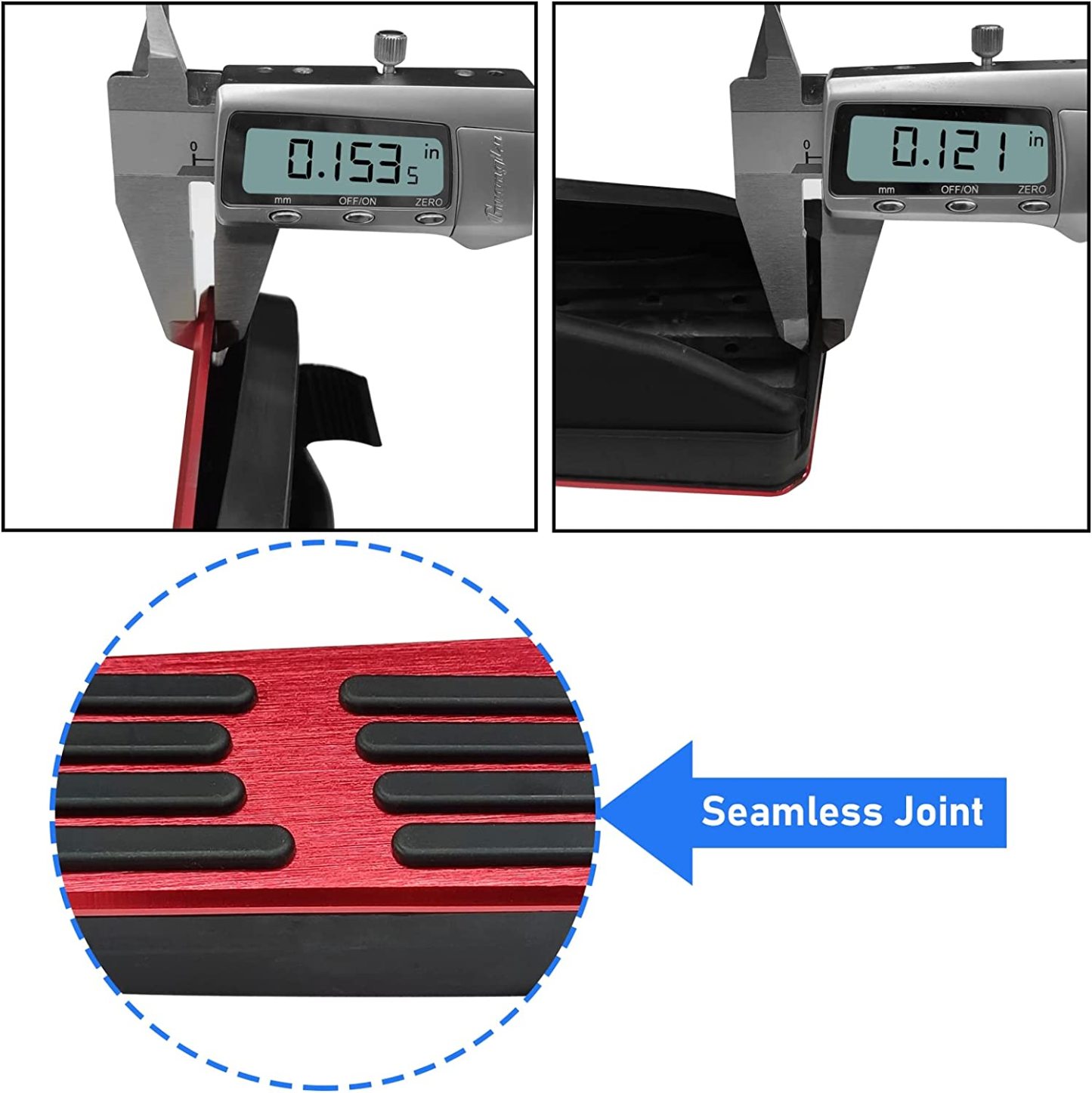 Upgraded For BMW Gas Pedal and Brake Pedal Covers - B Model Red | YDSSTORE