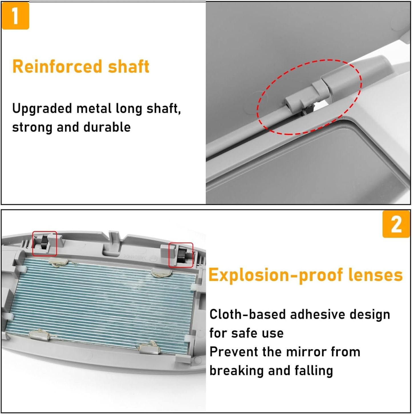 2007-2014 Mini Cooper Gray Sun Visor Vanity Mirror Cover - R55/56/60 | YDSSTORE