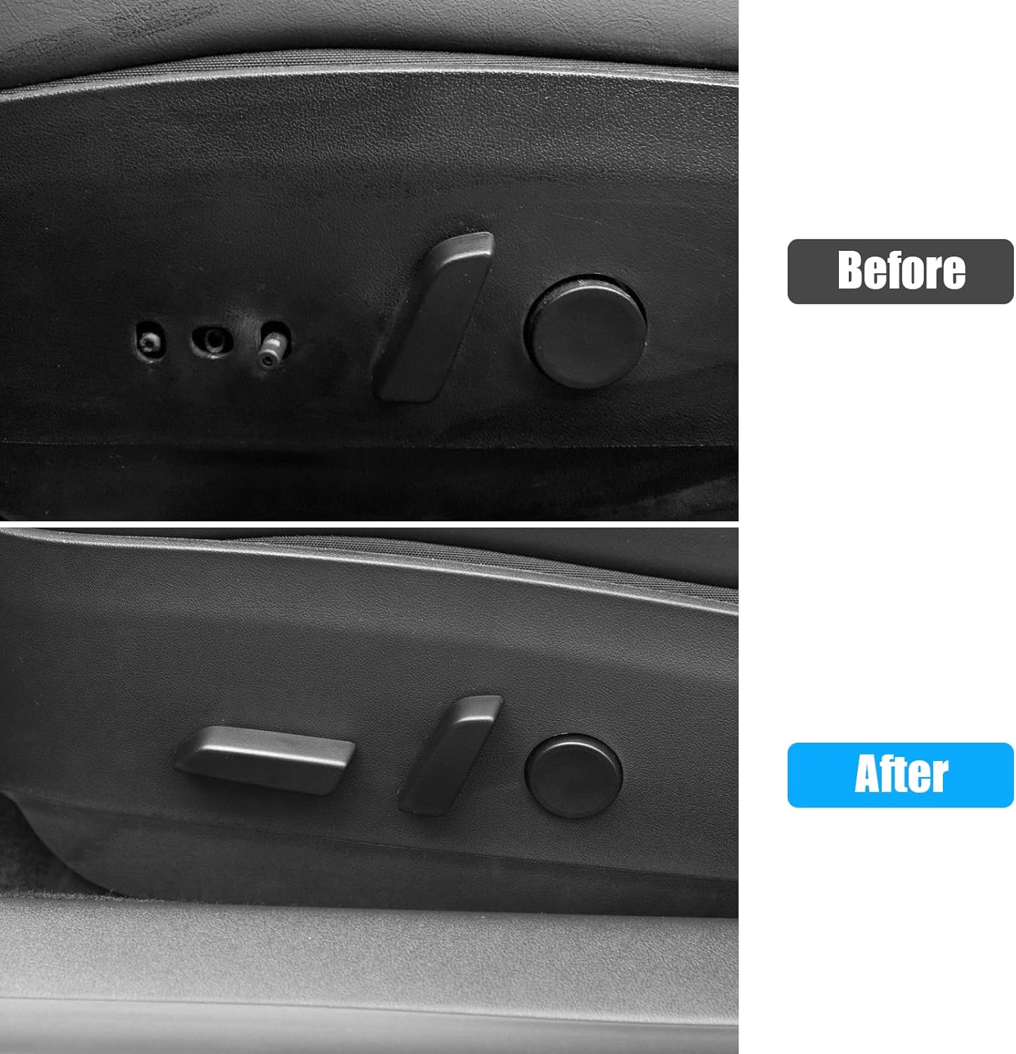 YDSSTORE Compatible with Tesla Model 3/Y Seat Adjustment Button 2017 2018 2019 2020. Driver Side Seat Cushion Forward Button Cover for Tesla Model 3 Model Y. Seat Adjuster Switch Button 1098840-00-D-autoydsstore