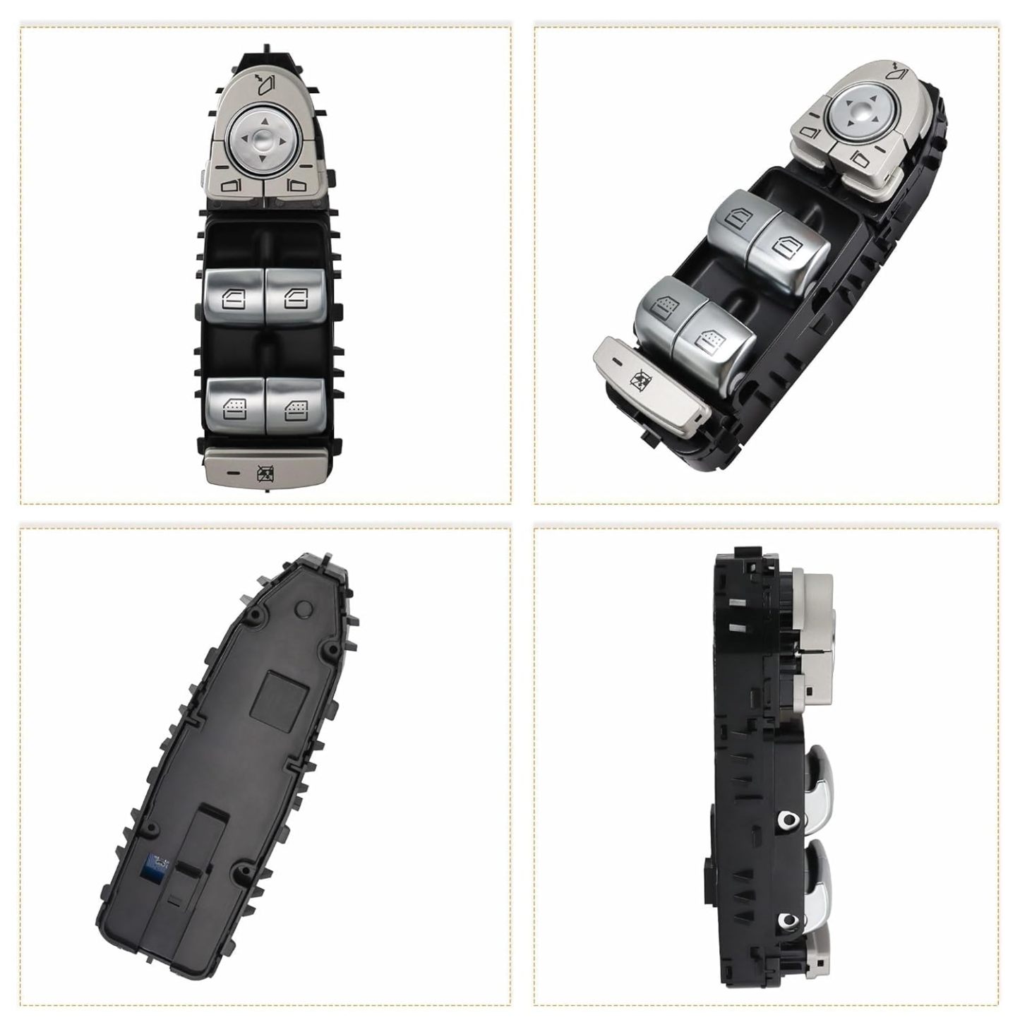 2229056800 Left Driver Side Door Power Window Switch Fit for Mercedes Benz C300 C400 GLC300 2015 2016 2017 2018 2019 2020 2021 Black