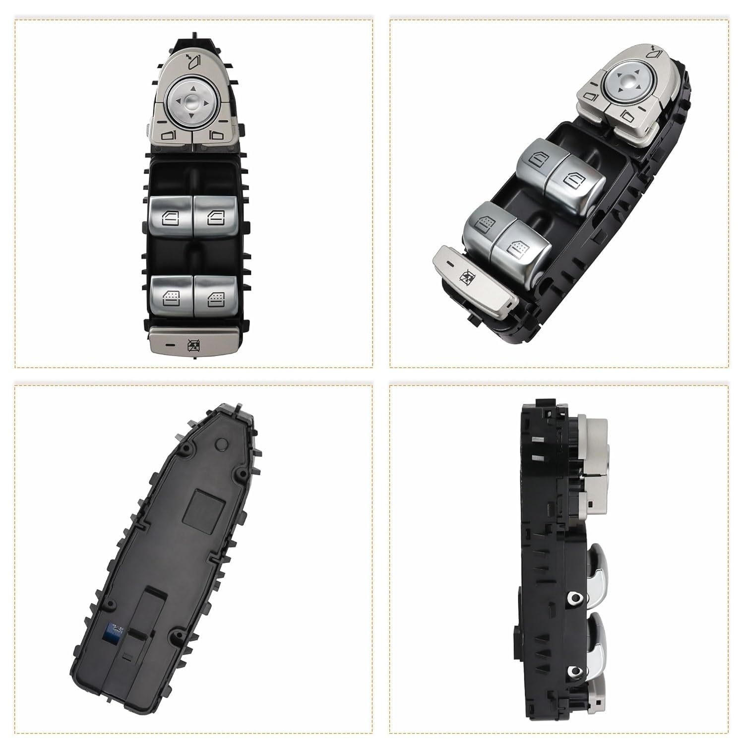 2229056800 Left Driver Side Door Power Window Switch Fit for Mercedes Benz C300 C400 GLC300 2015 2016 2017 2018 2019 2020 2021 Black