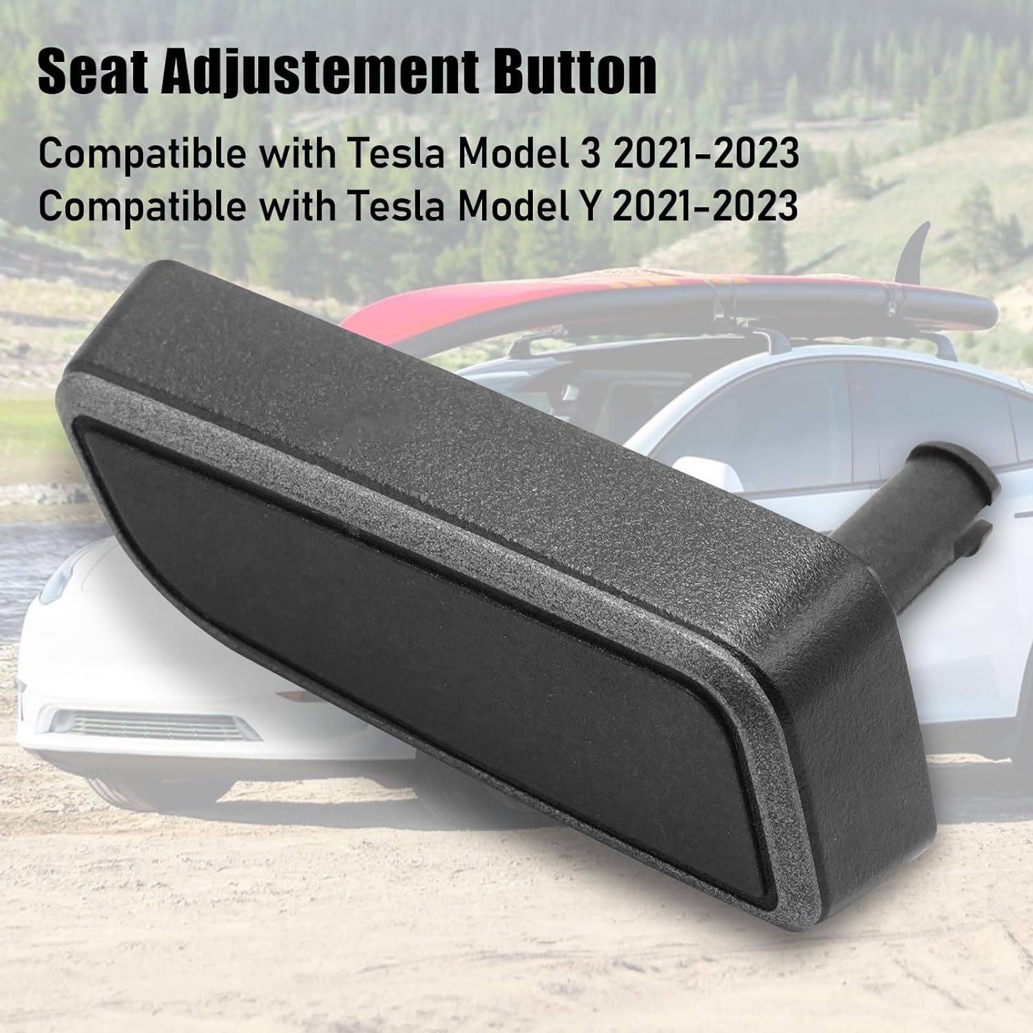 YDSSTORE Compatible with Tesla Model 3/Y Seat Adjustment Button 2021 2022 2023. Left Driver Side Backrest Adjust Button Cover for Model 3 Model Y Seat Adjust Button 1098841-01-E.Power Seat Switch Button-autoydsstore