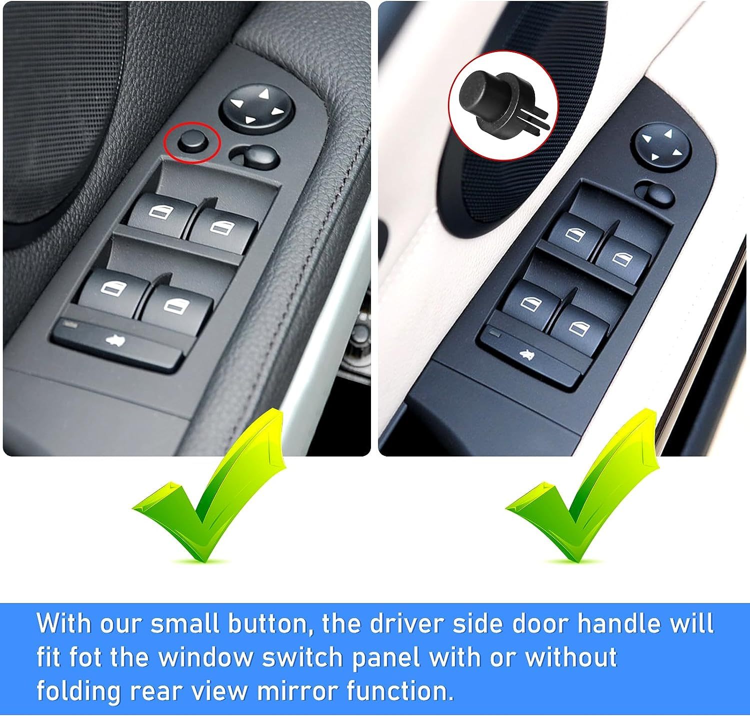 For BMW E90/E91 Driver Side Door Handle Cover - Carbon Fiber Pattern | 2004-2007 | YDSSTORE