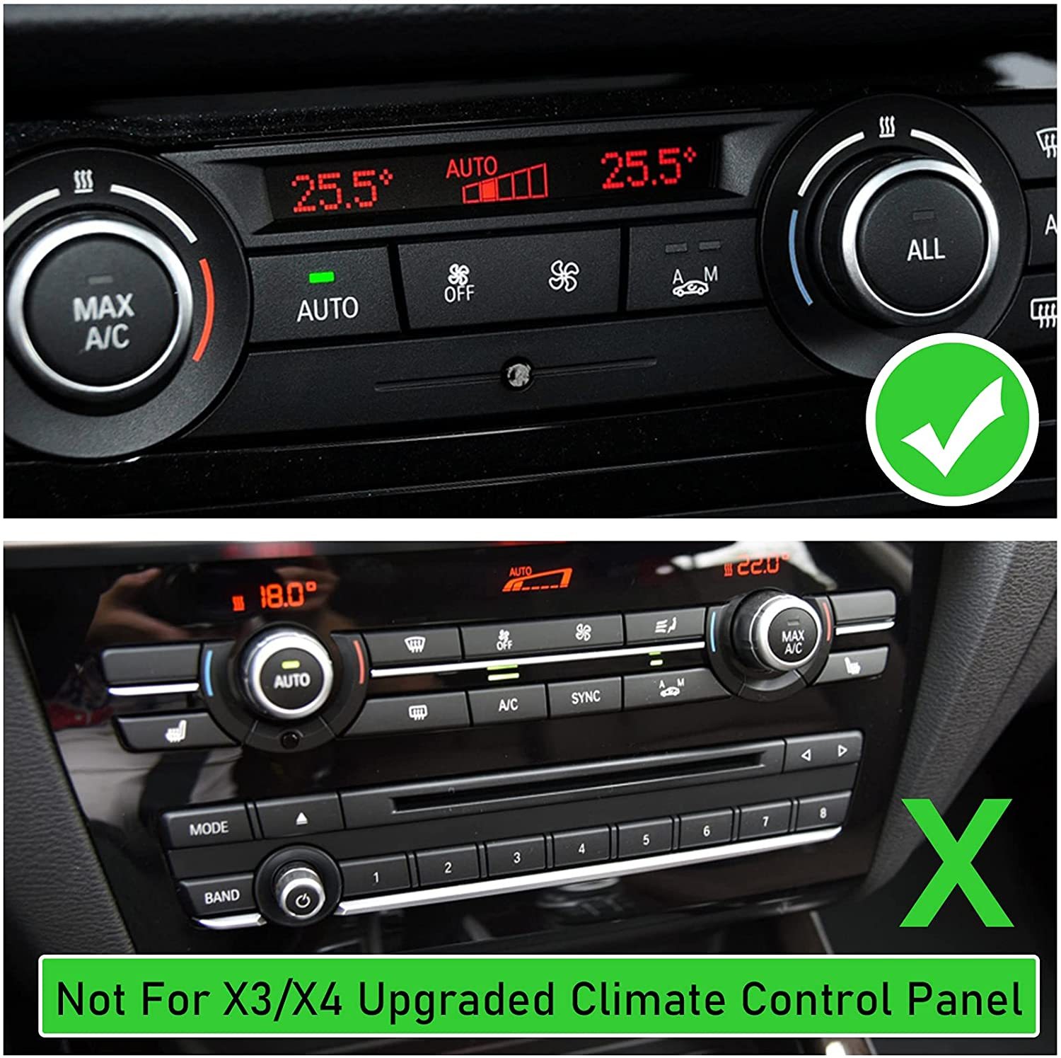 For BMW X5 X6 A/C Climate Control Button Covers | YDSSTORE