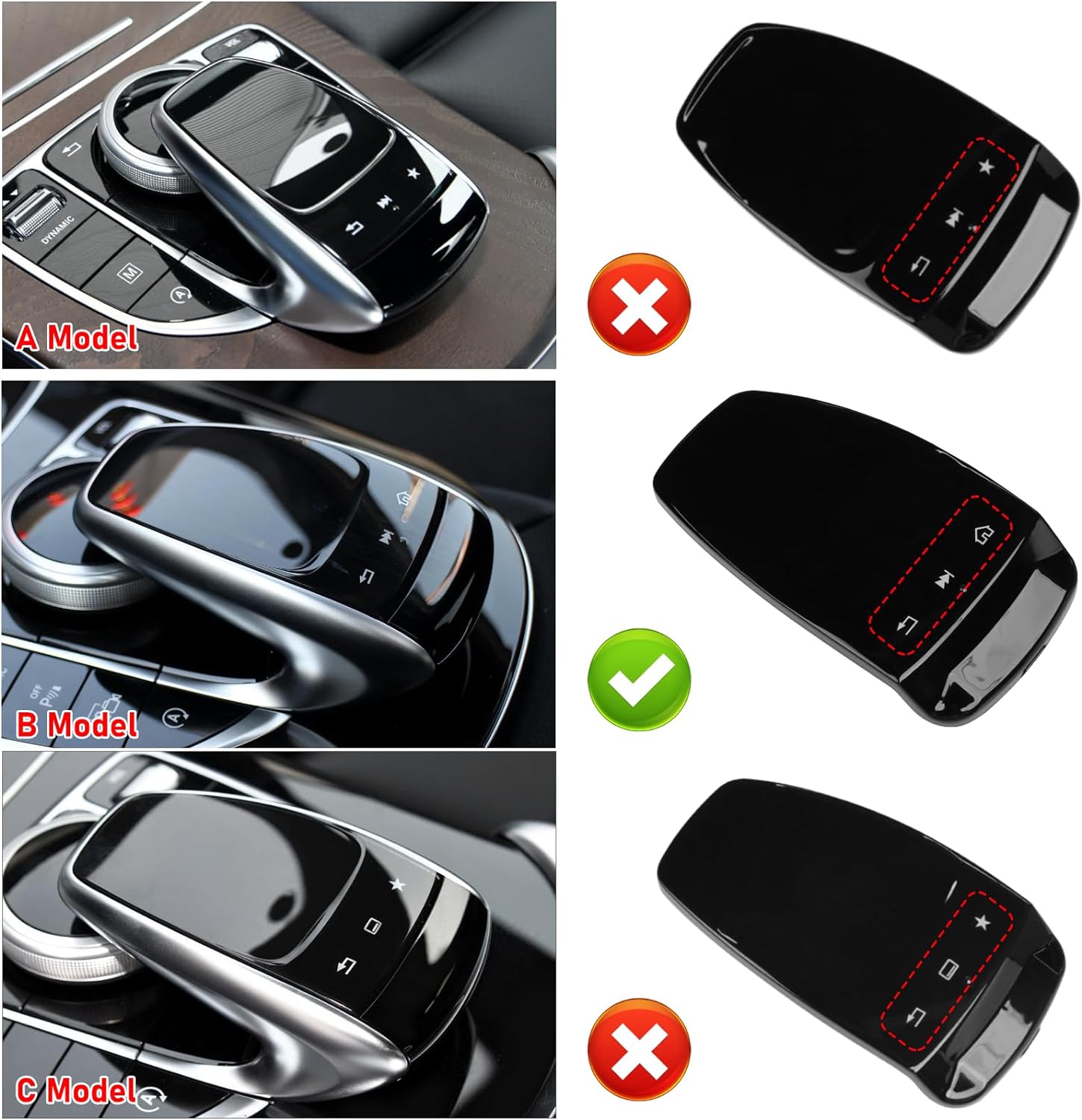 Multimedia Touchpad Cover For Mercedes Benz C E S GLC GLS GLE (B Model) | YDSSTORE