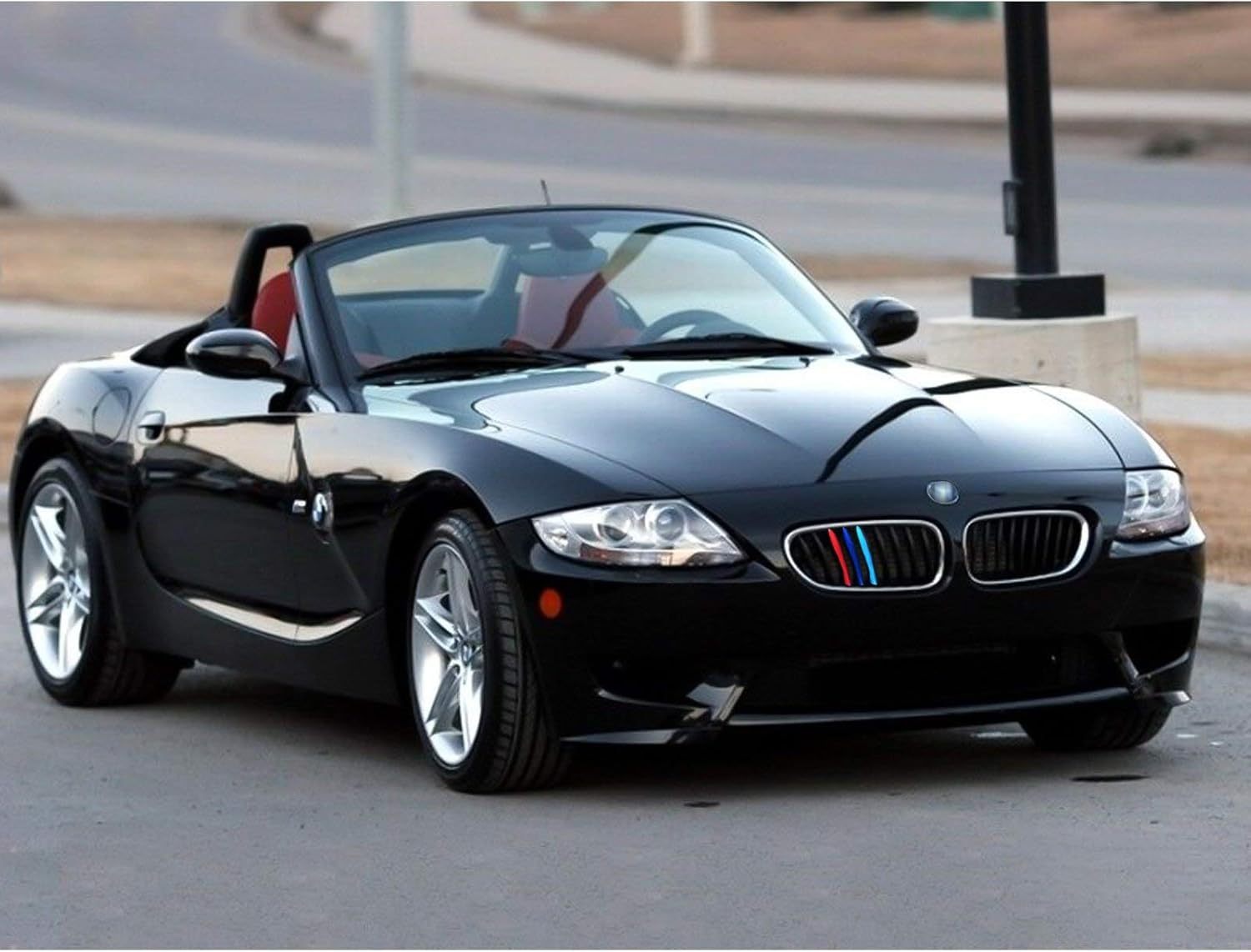 YDSSTORE M-Colored Tri Grille Insert Trim Strips for BMW E85 & E86 Z4 (2002-2008) | Compatible with 9-Beam Front Kidney Grilles | Easy Clip-on Installation-autoydsstore