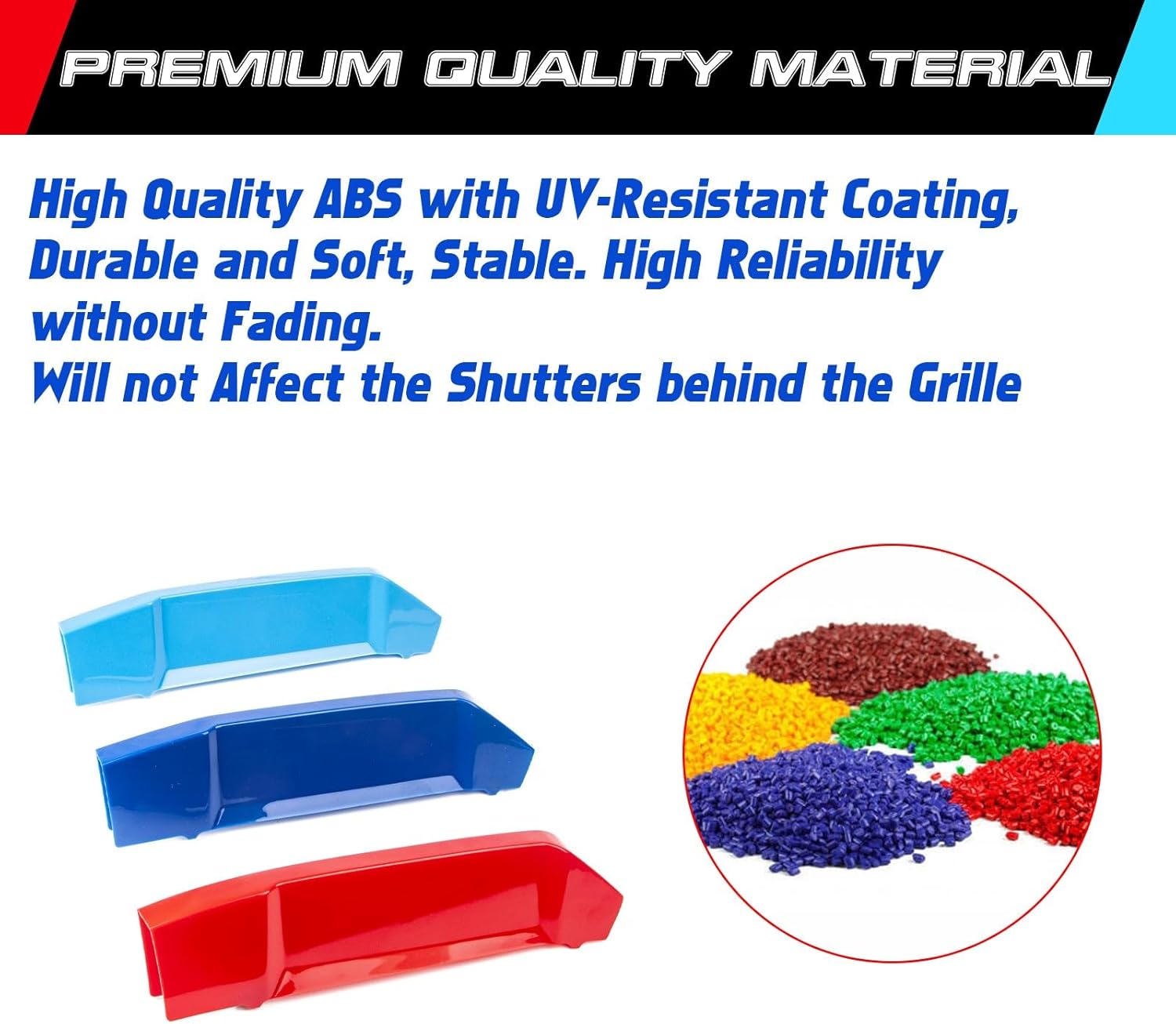 YDSSTORE  M-Colored Tri-Grille Insert Trim Strips for BMW X3 G01 & X4 G02 (2022-2023) | 7-Beam Front Center Kidney Grilles | Easy Clip-on Installation. Not for M40i Models-autoydsstore