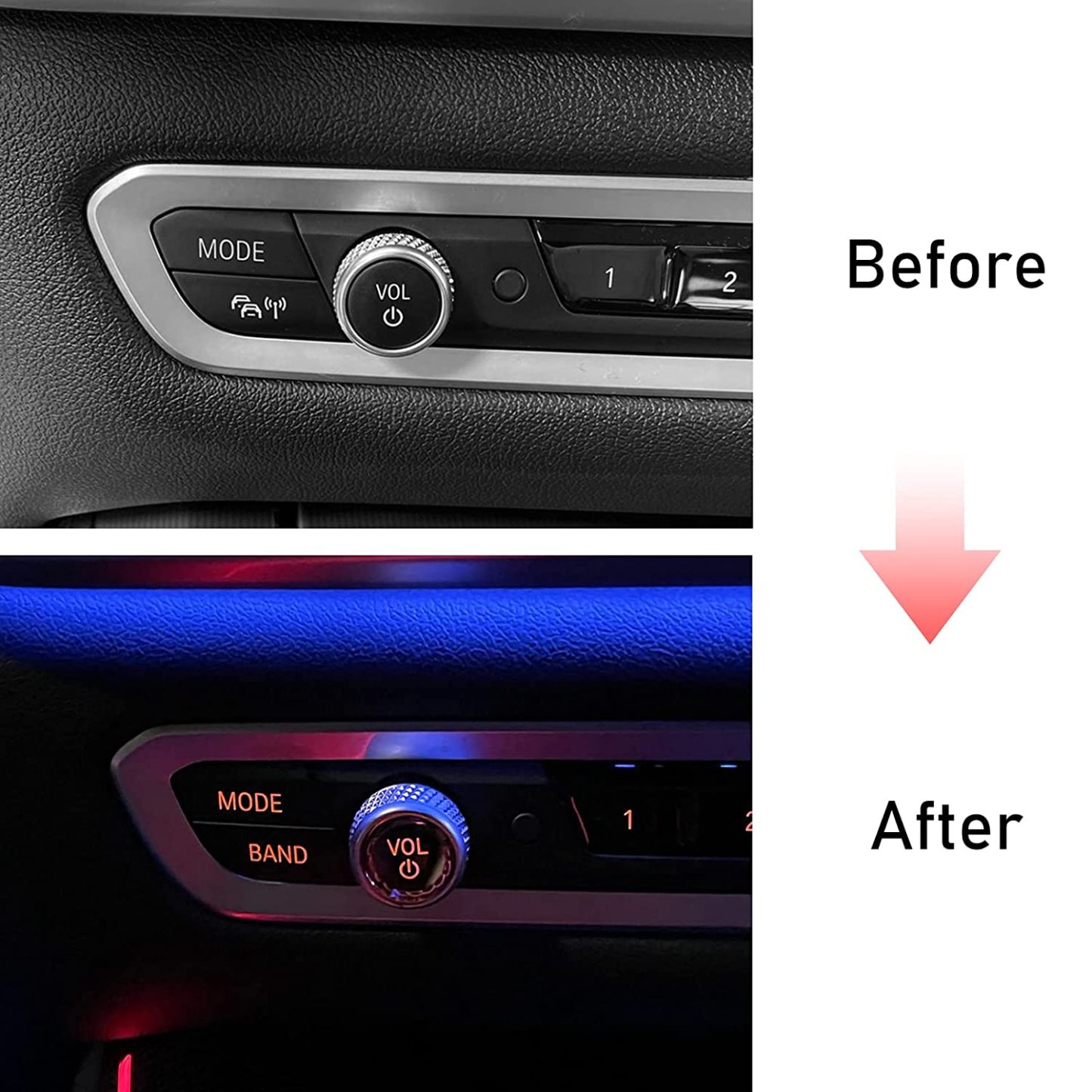 For BMW Crystal Volume Knob Button Covers | YDSSTORE