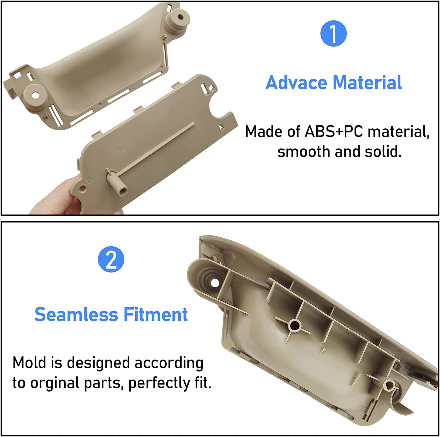 Modified For BMW 3 Series E90/E91 Window Switch Covers | Beige | YDSSTORE