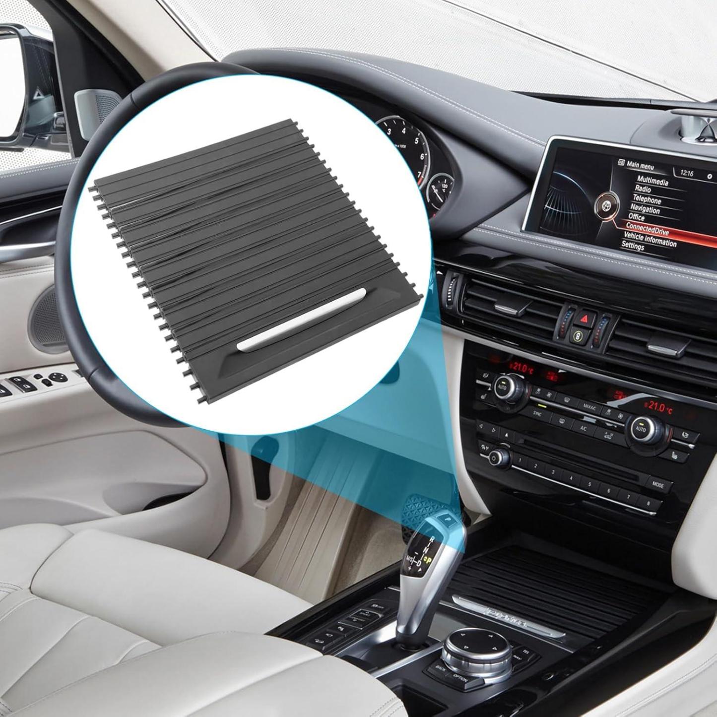 YDSSTORE Compatible with BMW Console Roller Blind Cover. X5 F15/X6 F16 Cup Holder Sliding Cover. Center Console Sliding Shutters for BMW X5 F15 F85 (2013-2017) / X6 F16 F86 (2014-2019)-autoydsstore