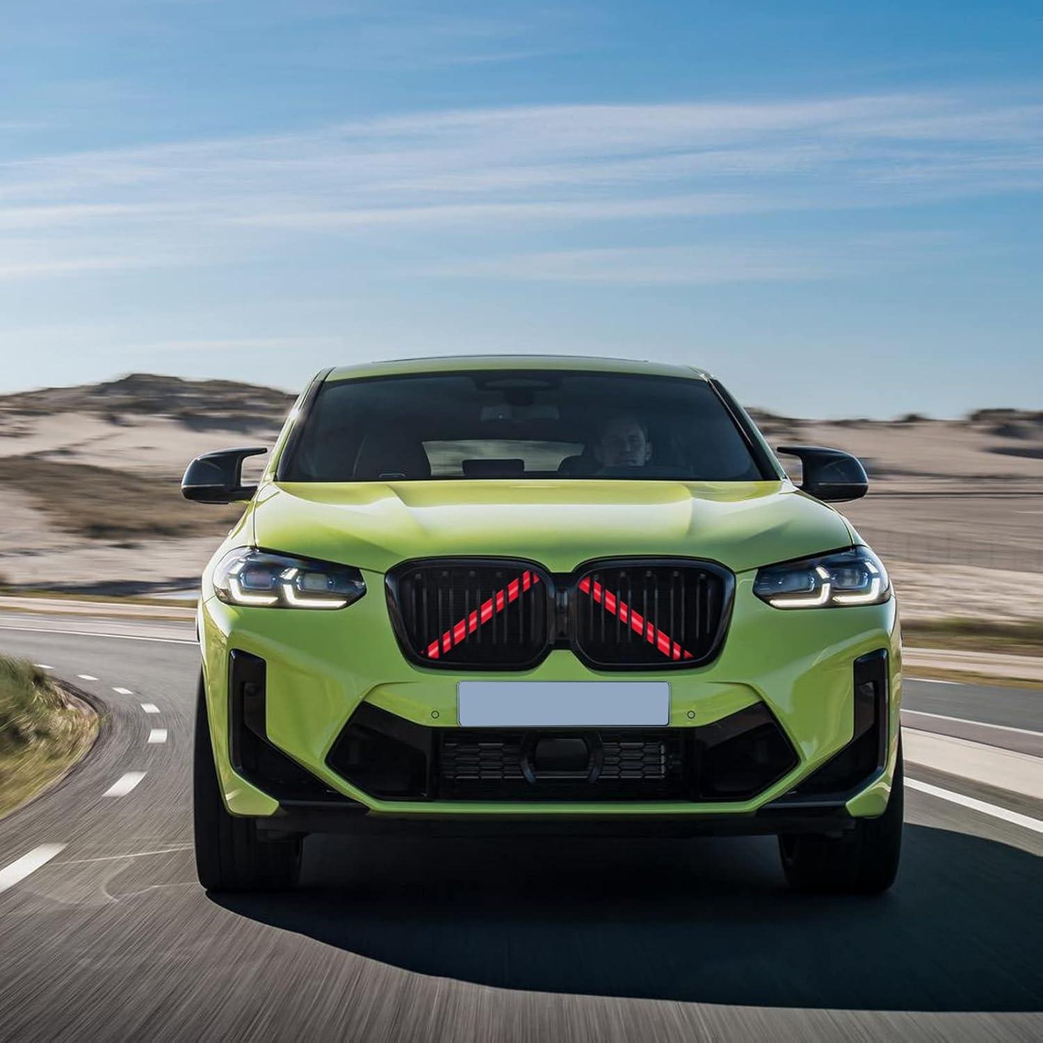 Compatible with BMW V Brace Cover. Grille Inserts V Bar Brace Wrap Covers for BMW X3. X4. X5. X6. X7 (F25. G01. F26. G02. E70. F15. G05. E71. F16. G06. G07)-autoydsstore