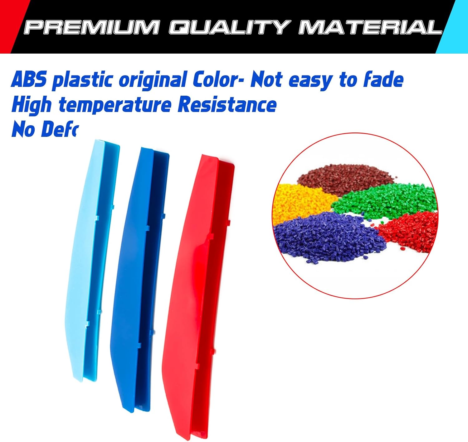 YDSSTORE M-Colored Tri Grille Insert Trim Strips for BMW 6 Series GT G32 (2018-2020) | Compatible with 9-Beam Front Kidney Grilles-autoydsstore