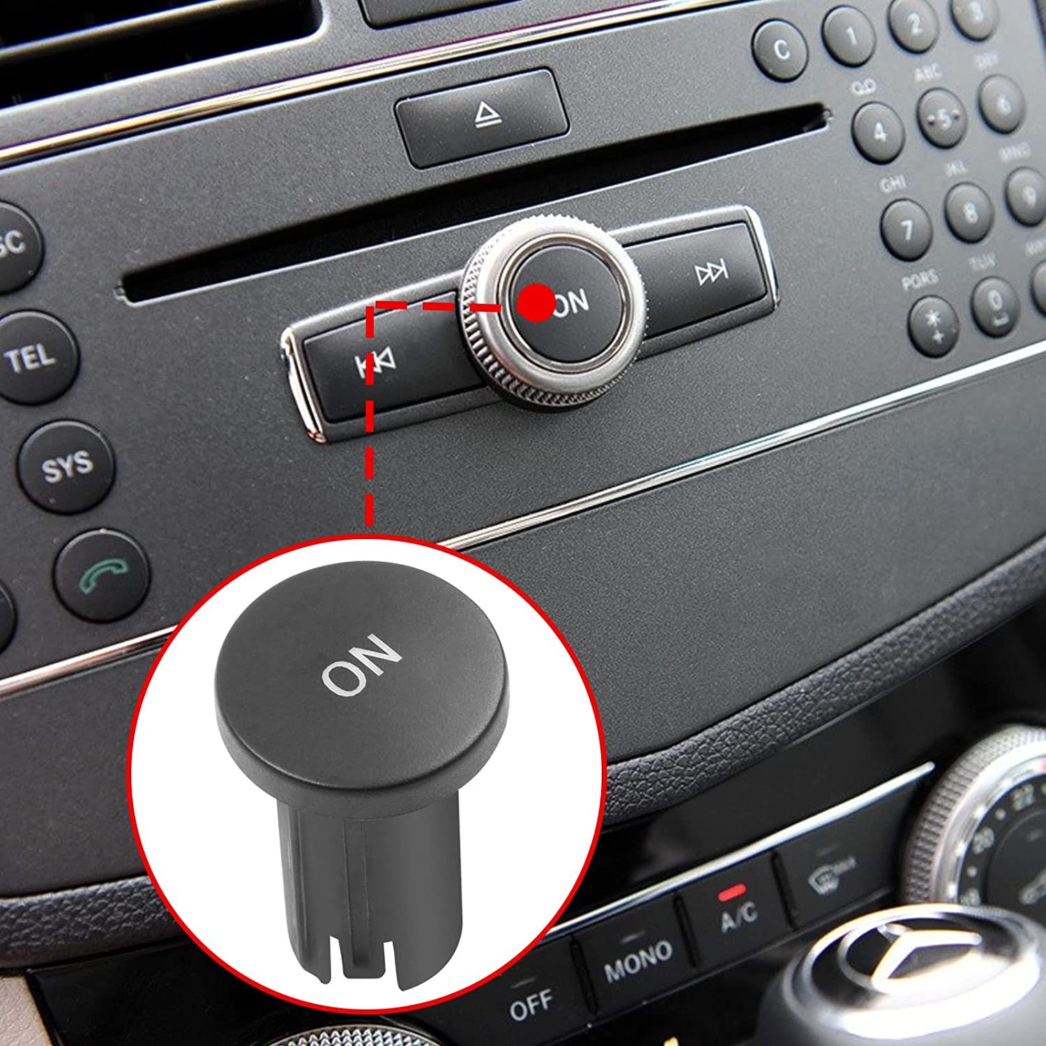 For Mercedes Benz C-Class W204 S204 2008-2011.GLK X204 CD Control Panel On Button | YDSSTORE