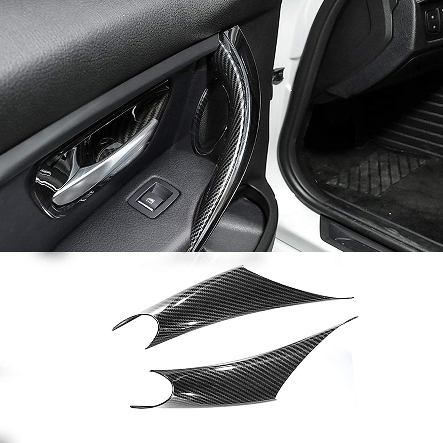 Upgraded For BMW 3 Series Car Door Handle-F30/F31/F80 2pcs| Carbon Fiber | YDSSTORE