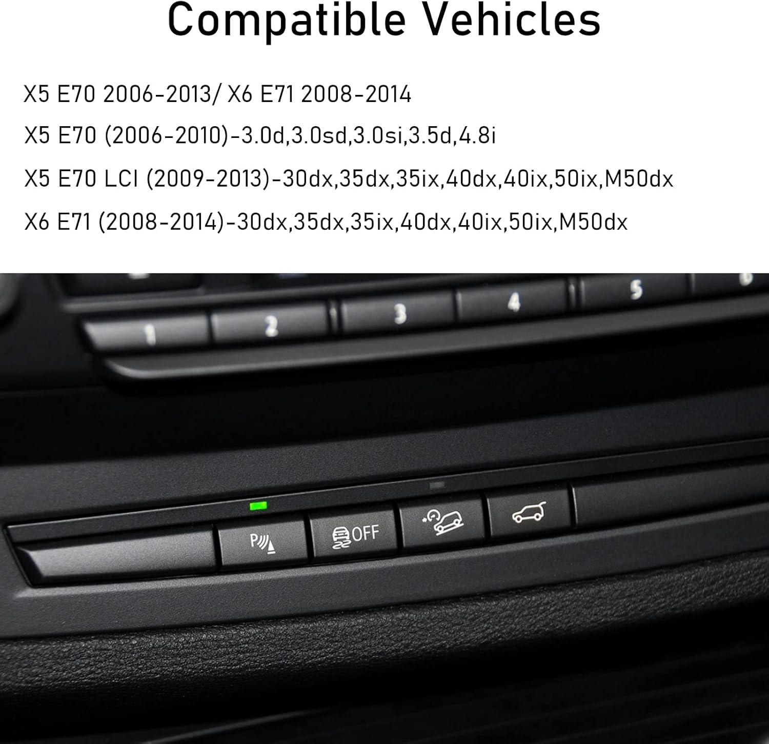 YDSSTORE  Compatible with BMW Parking Radar Sensor Button Cover. Parking Radar Sensor Switch Button Replacement for BMW X5 E70 (2006-2013) / X6 E71 (2008-2014) – 1 PCS-autoydsstore