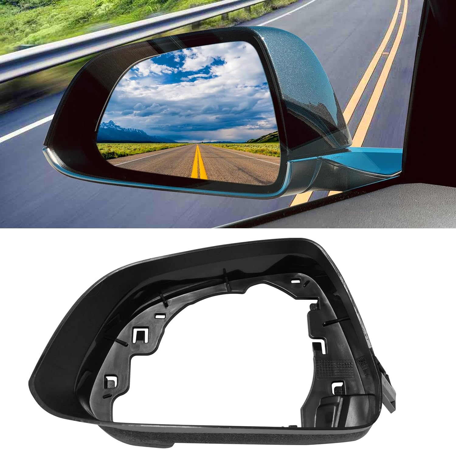YDSSTORE Compatible with Tesla Model 3 Side Mirror Cover Housing 2017 2018 2019 2020 2021 2022 2023. Left Driver Side Rearview Mirror Frame. Door Wing Mirror Frame Cover Replacement Model 3 Accessories-autoydsstore