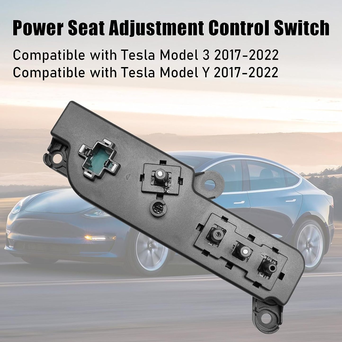 YDSSTORE Compatible with Tesla Model 3 Model Y Power Seat Control Switch. Left Front Driver Seat Adjistment Switch Replacement Fit for Tesla Model 3/Y 2017-2022. Replace for 1098529-autoydsstore