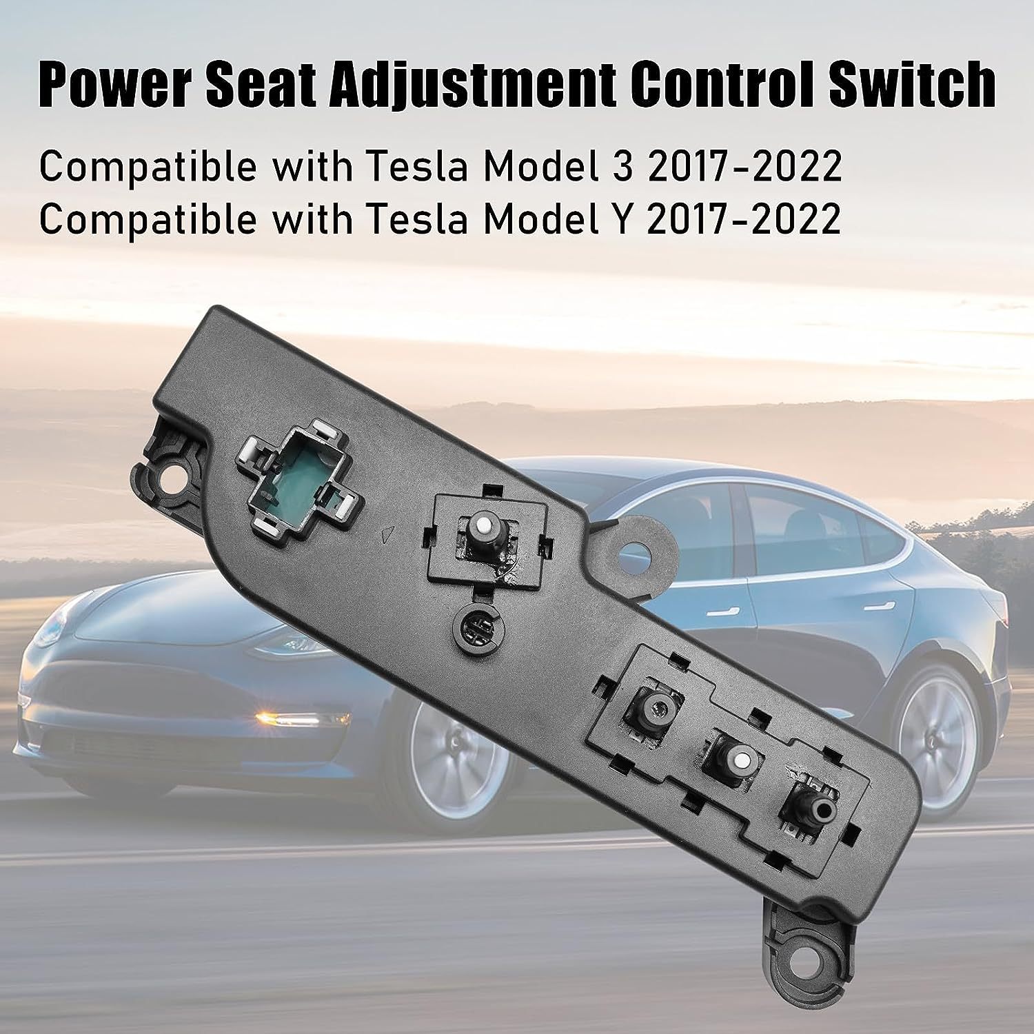 YDSSTORE Compatible with Tesla Model 3 Model Y Power Seat Control Switch. Left Front Driver Seat Adjistment Switch Replacement Fit for Tesla Model 3/Y 2017-2022. Replace for 1098529-autoydsstore