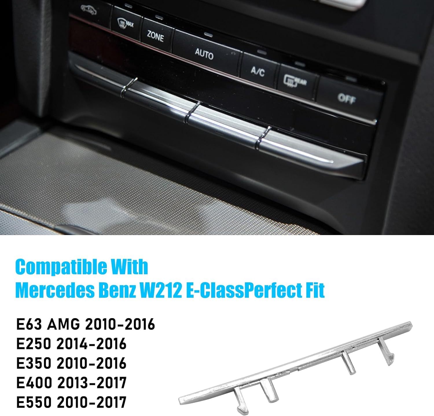 For Mercedes Benz AC Button Trim E Class W212(Polished) | YDSSTORE