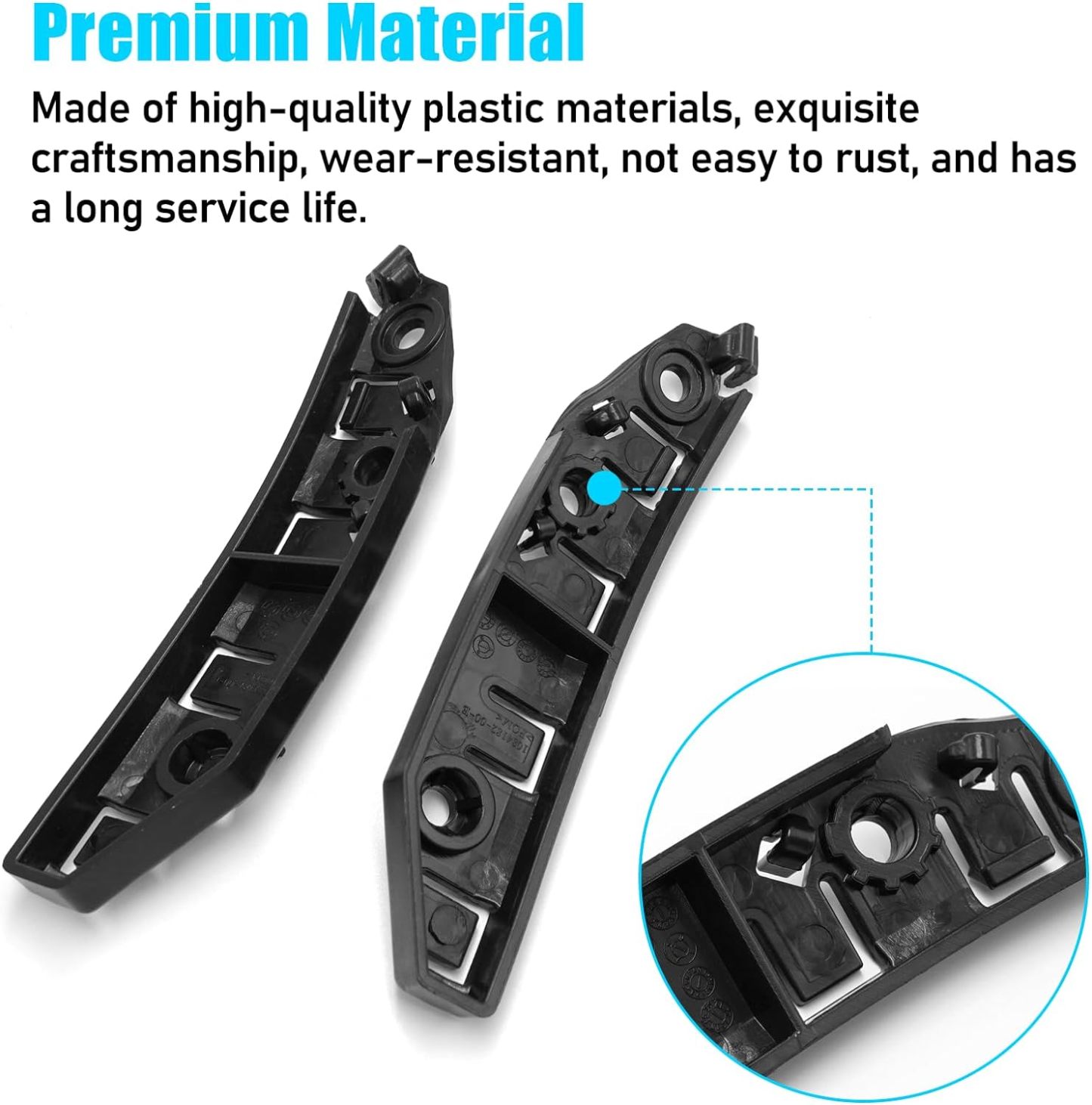 For Tesla Model 3 Front Bumper Bracket 1084181-00-E 1084182-00-E. Left & Right Front Fender Retainers Bracket Holder | YDSSTORE-autoydsstore