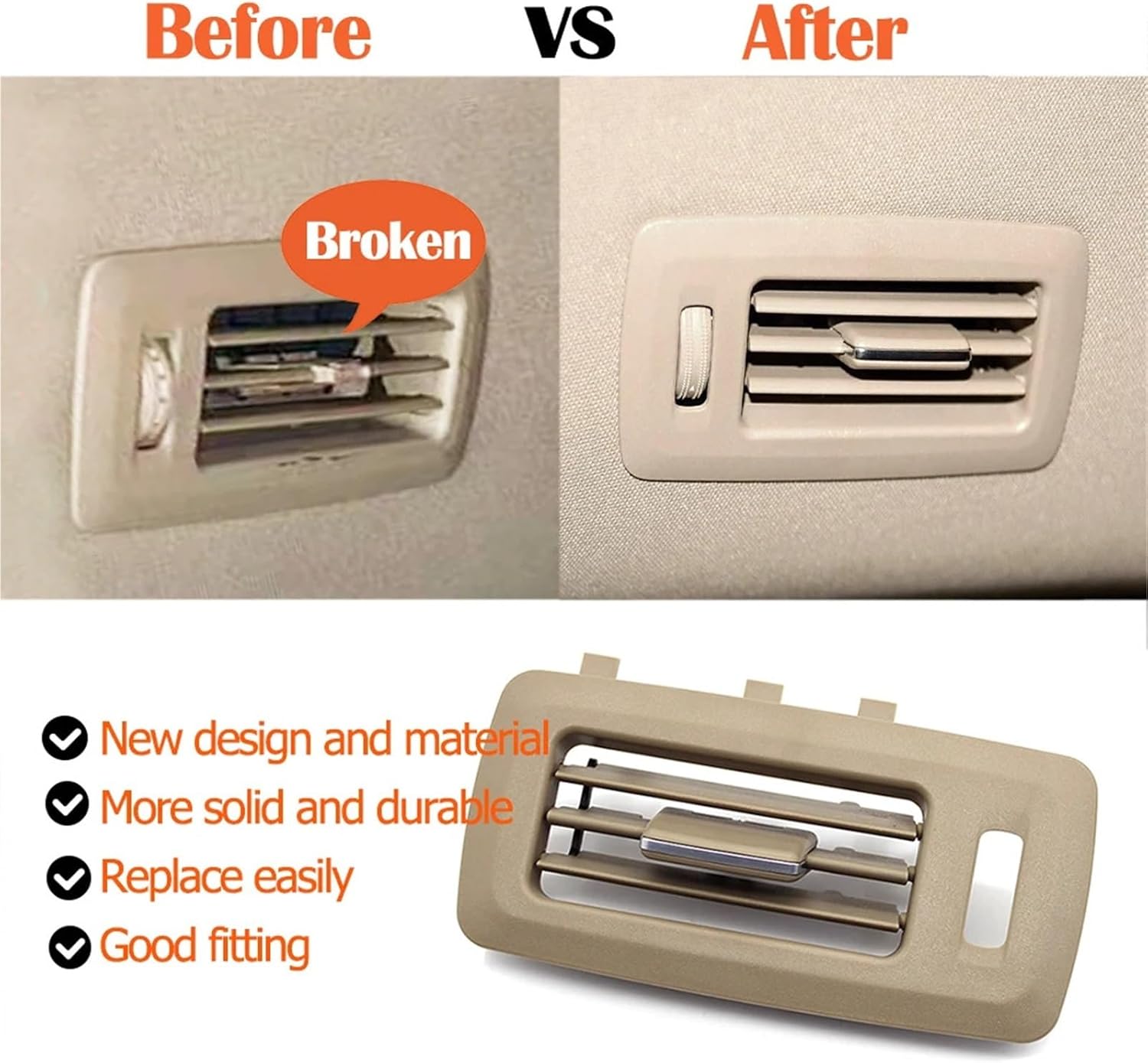 Car Second Third Row Roof Air Conditioner Vent Outlet Grille Panel Cover Compatible With BENZ GL GLS W166 W292 GL550 GLS63