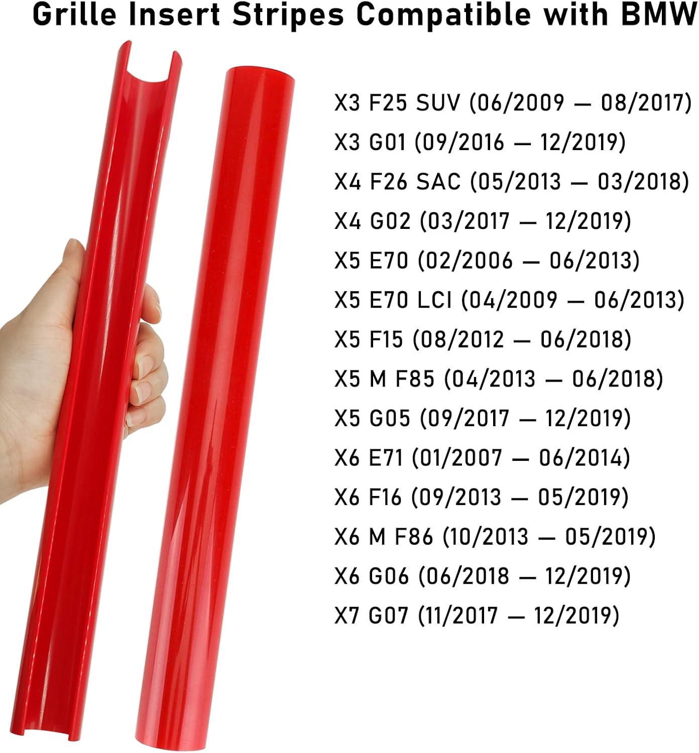 Compatible with BMW V Brace Cover. Grille Inserts V Bar Brace Wrap Covers for BMW X3. X4. X5. X6. X7 (F25. G01. F26. G02. E70. F15. G05. E71. F16. G06. G07)-autoydsstore