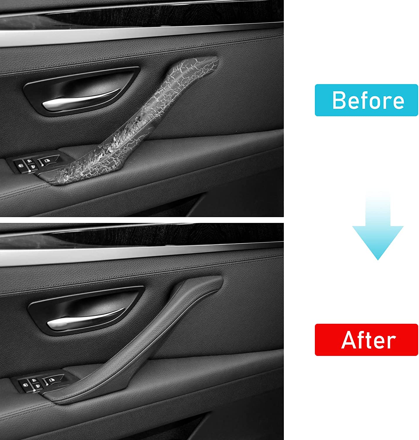 Upgraded For BMW 5 Series Car Door Handle Outer Cover-F10/F11 | Black | YDSSTORE